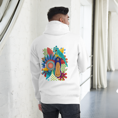 Khusa Pakistani Art Desi Hoodie (on back)