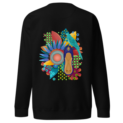 Khusa Pakistani Art Desi Sweatshirt (on back)