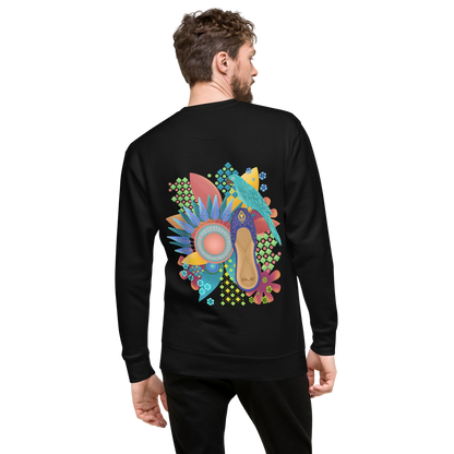 Khusa Pakistani Art Desi Sweatshirt (on back)