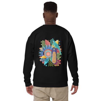 Khusa Pakistani Art Desi Sweatshirt (on back)