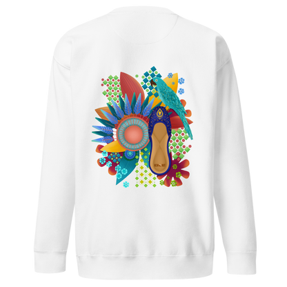 Khusa Pakistani Art Desi Sweatshirt (on back)