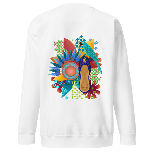 Khusa Pakistani Art Desi Sweatshirt (on back)